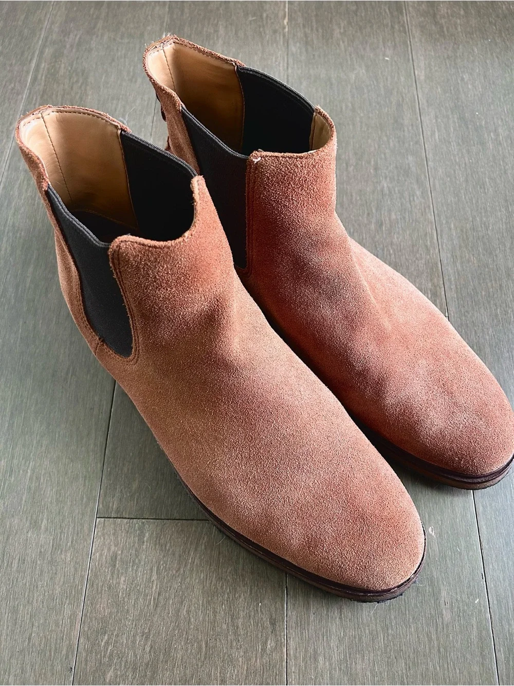 Clarks Men's Clarkdale Gobi Chelsea Boot, Dark Tan Suede, 11.5 M US